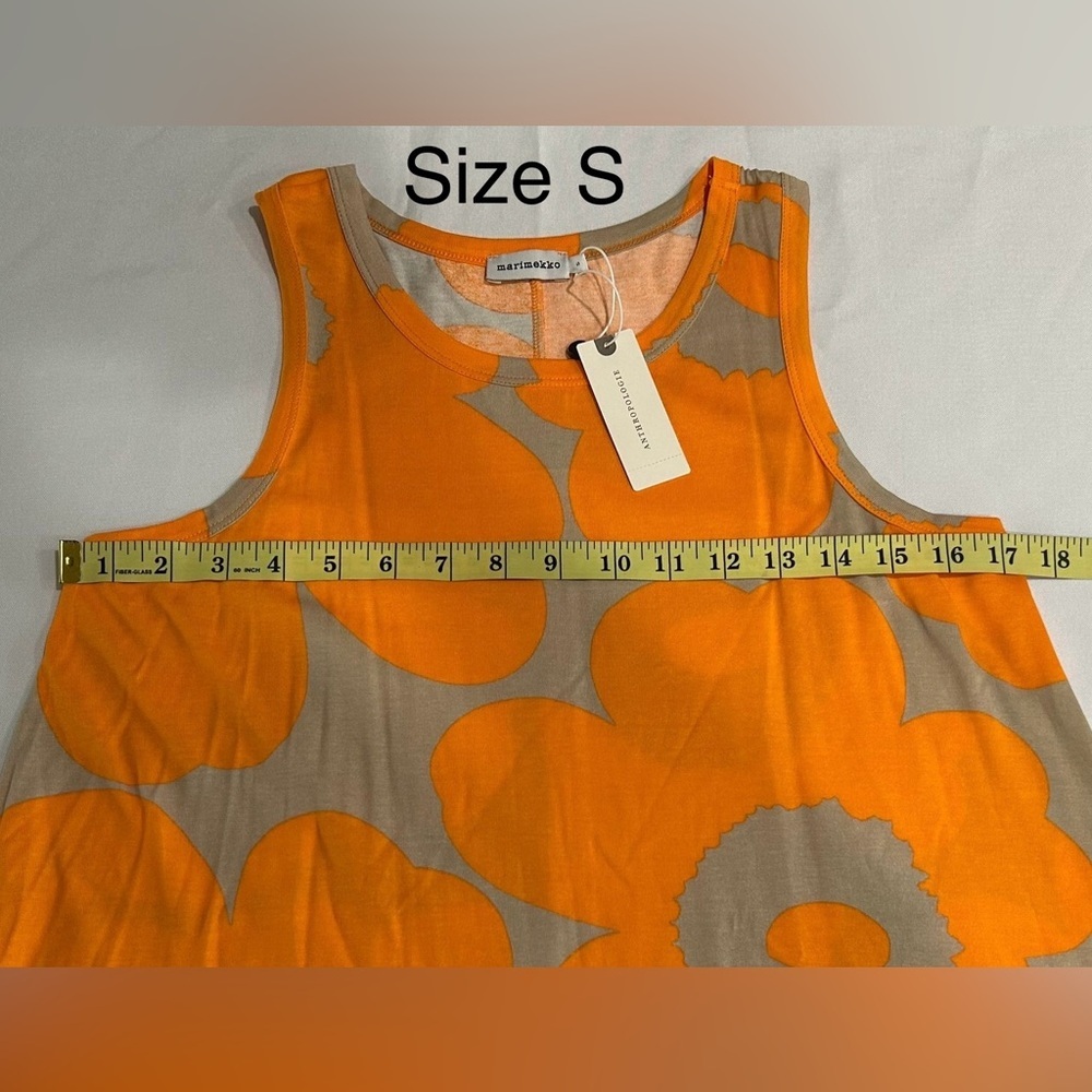 NWT Marimekko Liplatus Unikko Jersey Dress - Picture 6 of 6